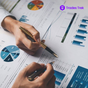 Two investors analysing the trading volume of stocks on the Nigerian stock market on the Trades Trek Stock Simulator application to make informed investment decisions