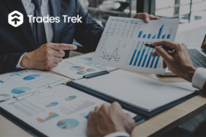 An image showing bars and charts which indicates a group of investors analysing the opening and closing prices of Stocks on the Nigerian Stock market