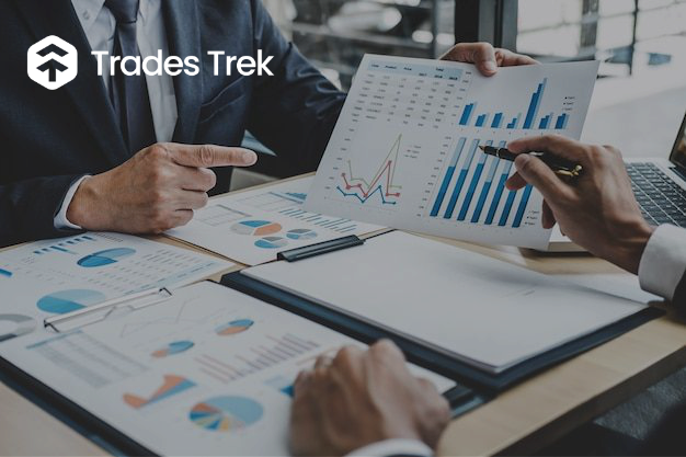 An image showing bars and charts which indicates a group of investors analysing the stocks on the Nigerian Stock market